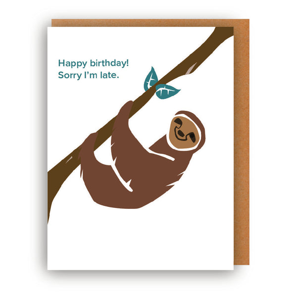 BELATED SLOTH BIRTHDAY