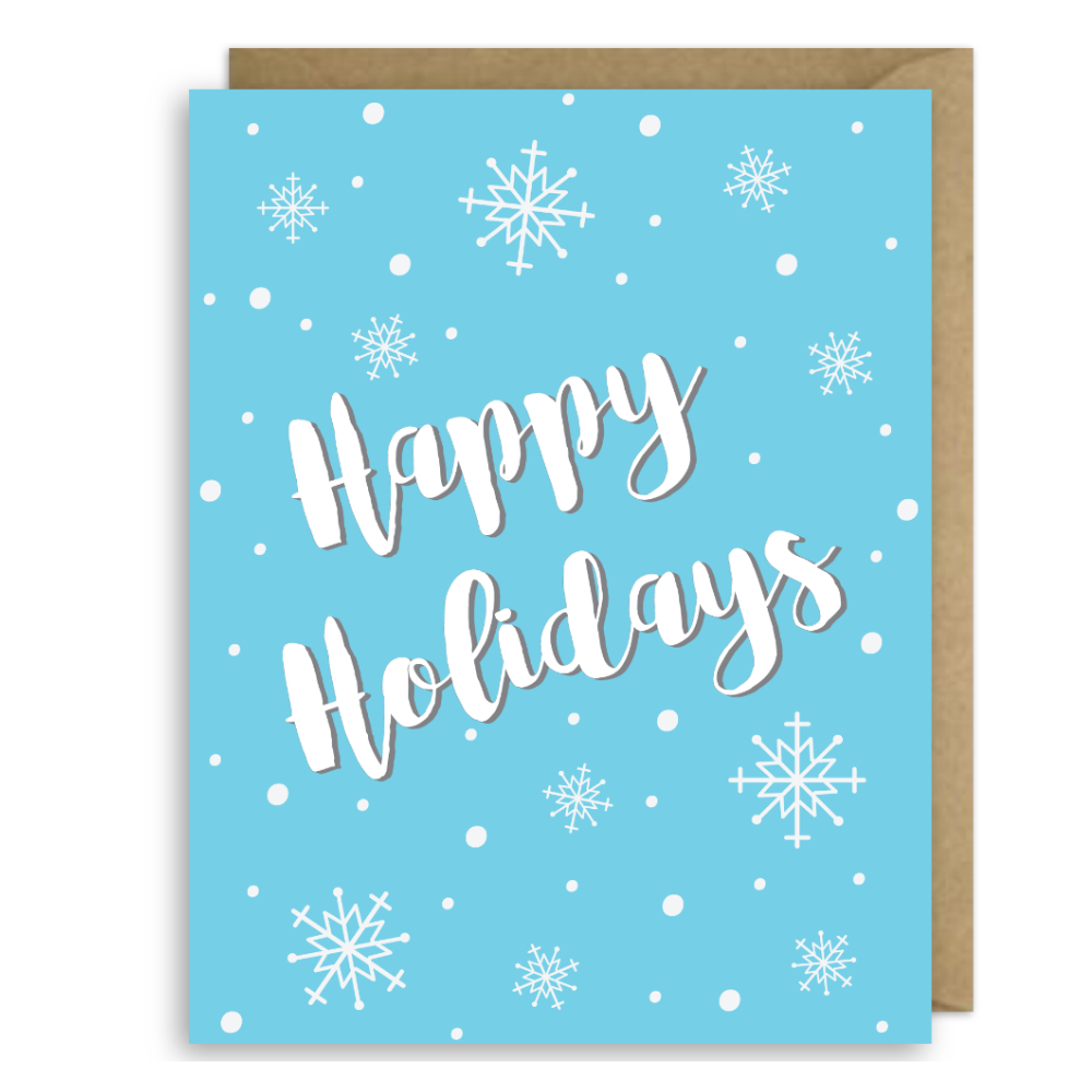 HAPPY HOLIDAYS SNOWFLAKES