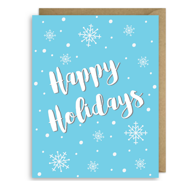 HAPPY HOLIDAYS SNOWFLAKES
