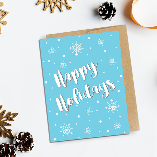 HAPPY HOLIDAYS SNOWFLAKES