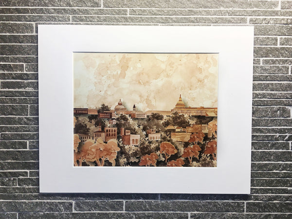 DC SKYLINE COFFEECOLOR PRINT